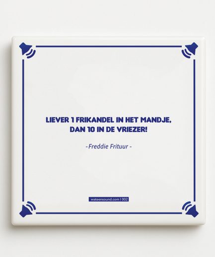 Liever 1 frikandel in het mandje, dan 10 in de vriezer