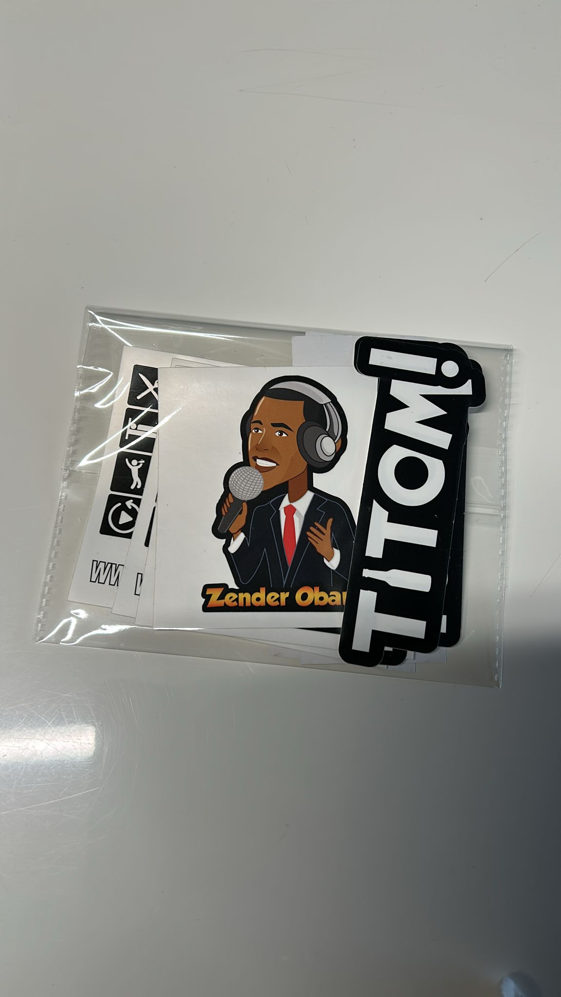 Stickerset wateensound titom voorkant Stickerset wateensound titom voorkant