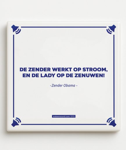 Titom Tegel 015 De Zender werkt op stroom, en de lady op de Zenuwen voorkant