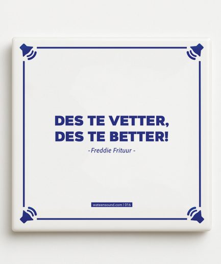 Des te vetter, des te better voorkant
