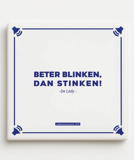 Titom Tegel 018- Beter Blinken, dan stinken voorkant