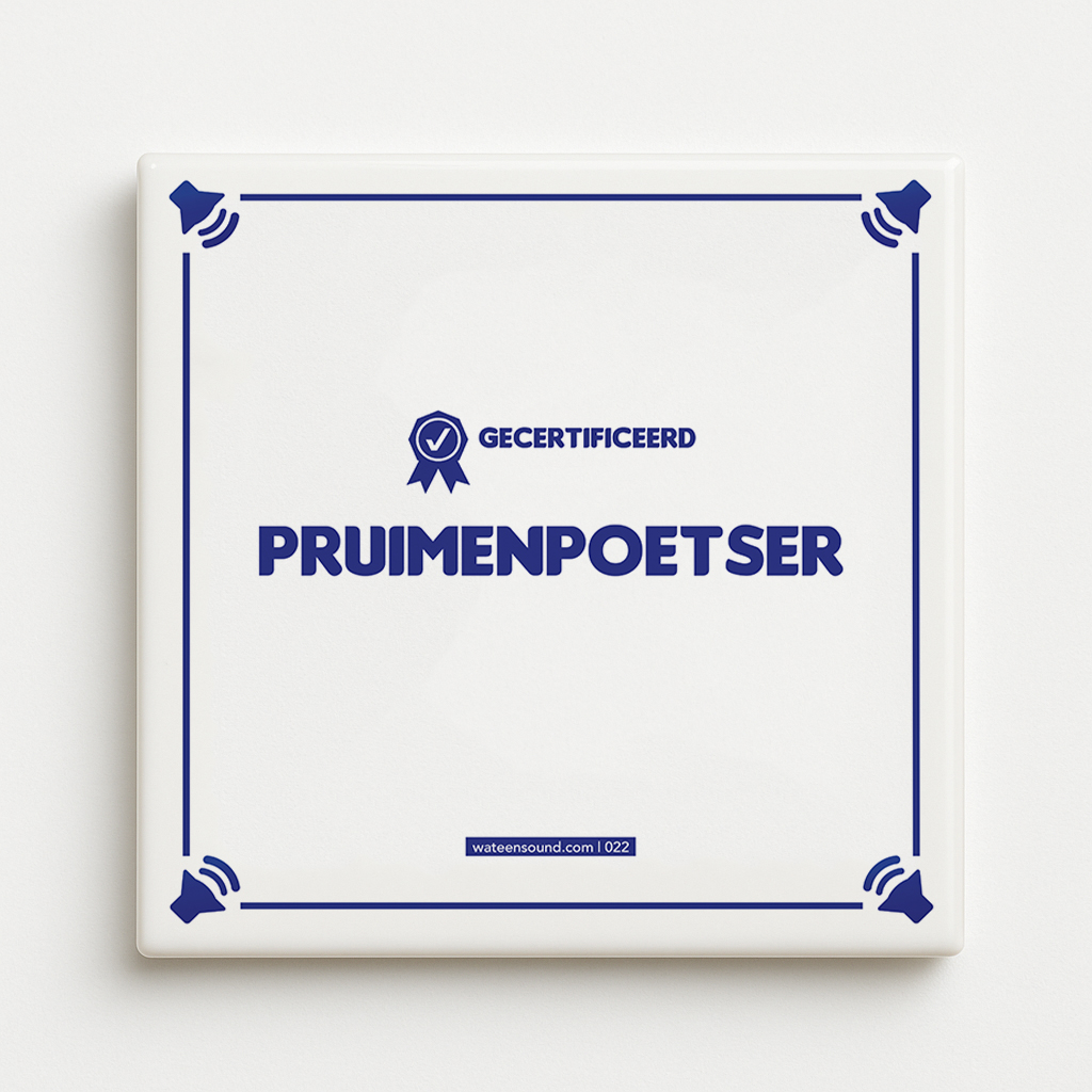 Titom Tegel 022 Gecertificeerd pruimenpoetser voorkant Titom Tegel 022 Gecertificeerd pruimenpoetser voorkant